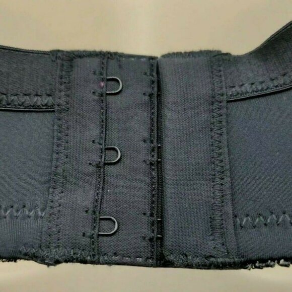 Comfort Choice Womens Jacquard Wireless Bra No Wire Plus Size 42C Black Lace - Picture 7 of 9